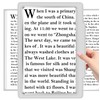 5 x Full Sided Magnifying Glass for Reading, Lightweight Handheld