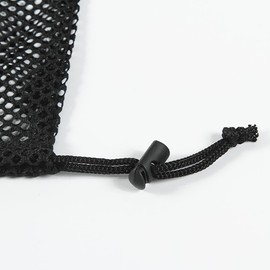 UUYYEO 5 Pcs Black Mesh Bags Nylon Drawstring Bags Small Travel Stuff Sacks Mesh Storage Ditty Bags Small Net Gym Bag with Cord Lock Closure