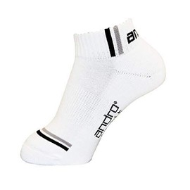andro Table Tennis, Antibacterial, Deodorizing, High Performance Socks, Turna Color Socks, II, White