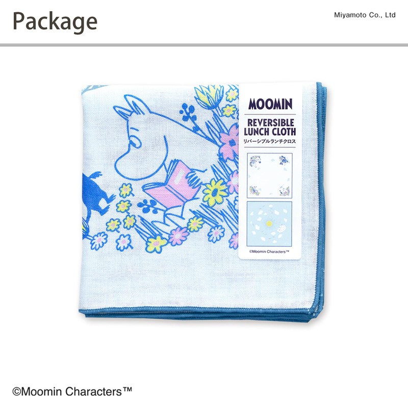 JIKAN STYLE Moomin Goods Lunch Cloth Bento Wrap 100% Cotton