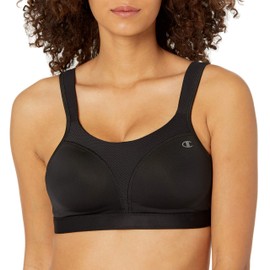Champion Women's Spot Comfort Full Support Sports Bra, Black, 36D