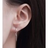 BSLVWG Minimalist Drop Hoop Earrings for Women Teen Girls Men