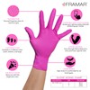 FRAMAR GLV-PP-SML Nitrile Gloves, Pink Pose, 100 Pieces, S