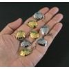 Luana® Fishing Colorado Blades Hammered Silver & Gold Set/Handcraft Metal