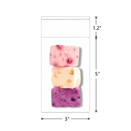 3x5 '' 1000 Count Cellophane Adhesive Bags Clear Self Sealing Cello Bag 1 Mil Resealable Plastic Bag for Bakery Photo Cookie Jewelry Candy