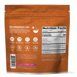 Vitauthority Bone Broth Collagen Delicious Chicken Noodle Flavored - Packed with 16g of Protein & Types I, II, III - Nourishes Skin, Hair, Nails, Joints, & Gut - Beef BoneBroth