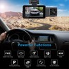 3-Channel Car Dash Cam Wifi 1080p FHD 140° Wide Angle