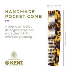 Kent Combs for Men Beard Comb Set, Pocket Comb Beard Kit for Men for Travel and Home Care, Mustache Comb for Men, Mini Comb Beard Combs for Mens Grooming, Handmade Kent Comb Mens Beard Grooming Set