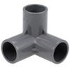 TOP-VIGOR 2Pcs 20mm 3 Way Elbow PVC Pipe Fitting, Tee