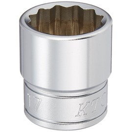 Kyoto Machine Tools (KTC) Socket Wrench, 12 Angle, B3-17W, Opposite Side Dimensions: 0.7 x 0.37 inches (17.0 x 9.5 mm)