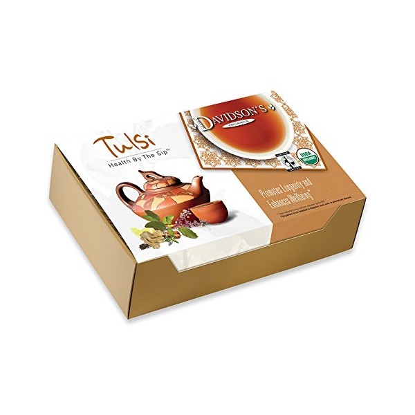 Davidson's Tea Single Serve Tulsi Rooibos Chai, 100-Count Tea Bags