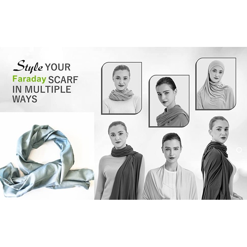 Faraday Scarf,EMF Radiation Protection Scarf-High Shielding Efficiency, Unisex. Multiple Ways