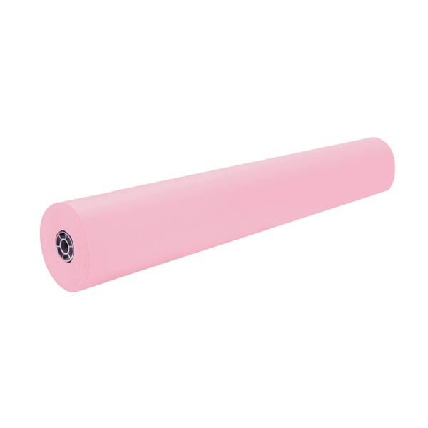 Pacon Rainbow Lightweight Duo-Finish Kraft Paper Roll, 3-Feet by 1000-Feet, Pink (63260)