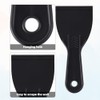 12pcs Plastic Putty Knife Set, Spackle Tool, Include 6 Black