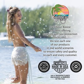 Caribbean Breeze Coral Reef Safe Sunscreen SPF 30 Lotion, Mango Lime Scent Sunscreen Reef Safe Sunblock, Water Resistant Up to 80 Minutes, 4 Oz (120 ml)