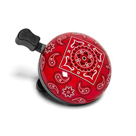 Nutcase NBLL-10 Bicycle Bell Ring 55 mm Loud Design Large XXL Pattern Colourful Children's Bike, Red Banana Design