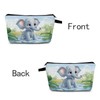 MoCaliduccious Cartoon Elephant Play Print Cosmetic Bag Whimsical Holiday &