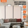Portable 3-Panel Folding Privacy Screen Free-Standing Room Divider Modern Roo-Style