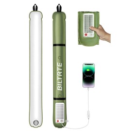 Inflatable Solar Camping Lights, Rechargeable Portable Lantern for Camping, Hiking & Survival | 4000mAh Battery | IP66 Waterproof | 4 Lighting Modes | Emergency Light for Power Outages