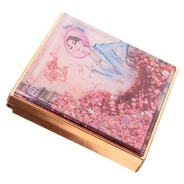 BIUDECO Eyeshadow Palette Empty Box Grids Sequin Quicksand Makeup Palette for Travel Business