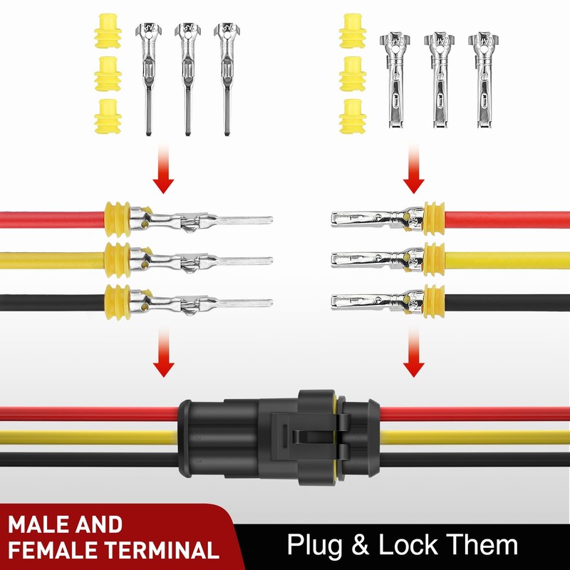 Nilight 622PCS 1 2 3 4 5 6 Pin Electrical