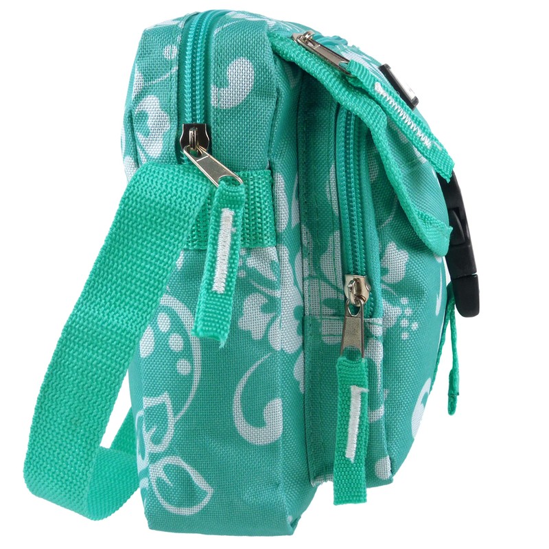 RED X Mens Ladies Hibiscus Cross Body Utility Bag