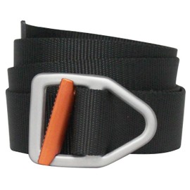 Bison Designs Two Tone Light Duty 38mm Belt, Black/Orange, X-Large/46"