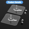 20 PCS Quick Stick Studs for Hanging Adhesive Wall Hooks