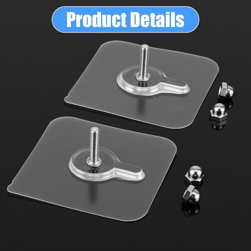 20 PCS Quick Stick Studs for Hanging Adhesive Wall Hooks