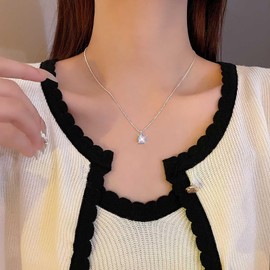 Xduargs Boho Moonstone Necklace Choker Teardrop Opal Moonstone Necklace Water drop Crystal Gem Necklace Chain Tiny Crystal Gemstone Necklace Jewelry for Women