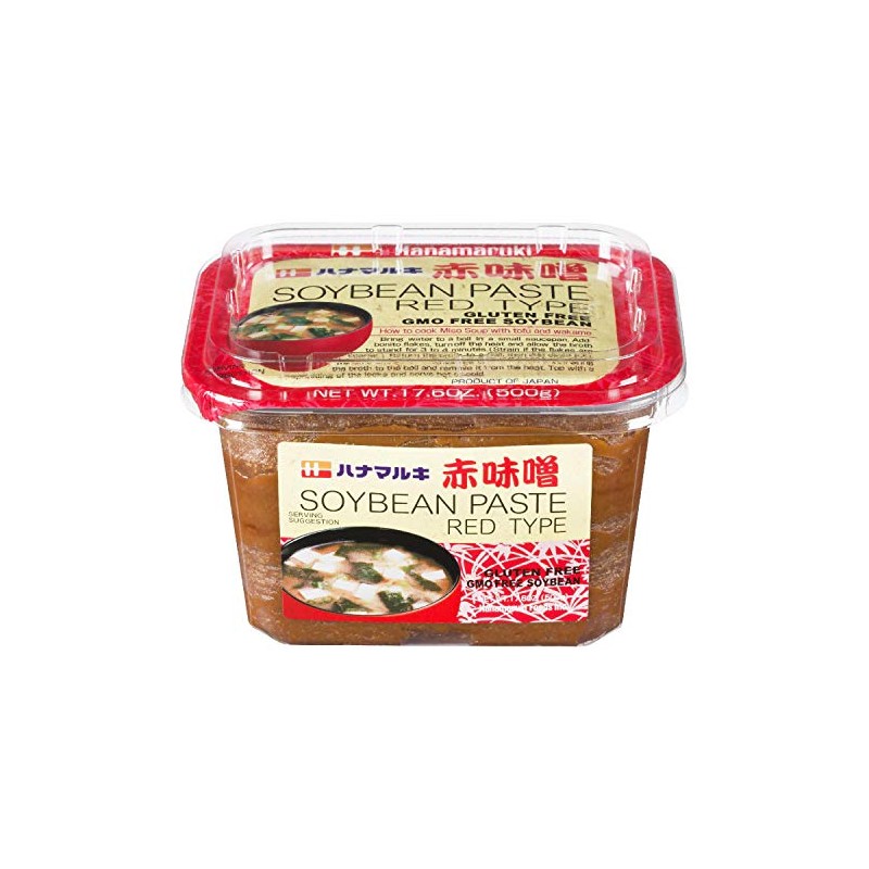 Hanamaruki Red Type Aka Miso Paste, 1 Tub, 500 Gram