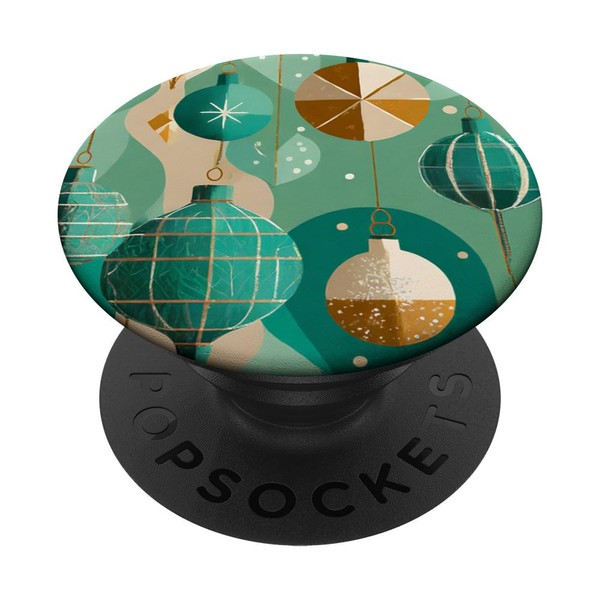 Retro Christmas Ornament Pattern PopSockets Standard PopGrip