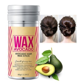 Aguacate Barra de Cera Para el Cabello, Control Del Borde De La Peluca,Cera Para El Cabello Cera De Peinado Suave Y Suave,No Grasosa, Sin Residuos,Adecuada Para Cabello Suelto Y Encrespado - 2.29 OZ (Barra de peinado, Aguacate)