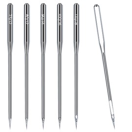 50PCS Universal Sewing Machine Needles - Sizes 75/11 80/12 90/14 100/16 110/18 Heavy Duty Sewing Machine Needle for Thick Fabric Including Leather Embroidery Jeans, Compatible with Home Sewing Machine