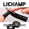 Lichamp 10-Pack Black Electrical Tape Waterproof, 3/4 in x 66ft,