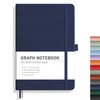 RETTACY Graph Grid Paper Notebook, 192 Pages, A5 Medium Size