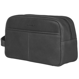Burkely Antique Avery Leather Toiletry Bag 25 cm, black