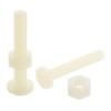 sourcing map 40Sets Nylon Screw Nut Assortment, M6-1x35mm Slotted Pan