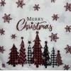 TWO Paper BEVERAGE / COCKTAIL Decoupage Art Craft Napkins -Christmas