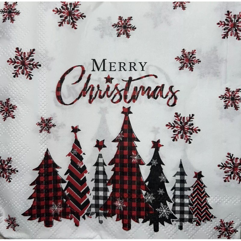 TWO Paper BEVERAGE / COCKTAIL Decoupage Art Craft Napkins -Christmas