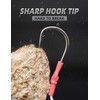 BLUEWING Ganchos de doble ayuda con cuerda Dyneema, 5 ganchos