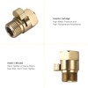 ChuangTim Brushed Nickel Water Flow Control Valve, G1/2" Shower Head