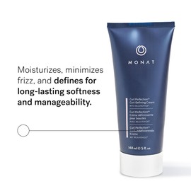 MONAT Curl Perfection™ Curl-Defining Cream Infused with Rejuvenique®, Frizz-Fighting & Moisturizing Leave-In Styling Cream- All-Day Defined, Soft & Bouncy Curls for Wavy & Curly Hair -148 ml/5 fl oz