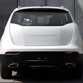 TIZIKJ Autoaufkleber 15cm Wei? Deutscher Sch?ferhund Auto Aufkleber Wei? German Shepherd On Board Aufkleber Haustier Hund Wasserfester Aufkleber Sto?stange Heckscheibe Dekor