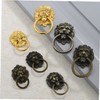 Operitacx 6Pcs Lion Head Cabinet Knobs Antique Pulls Modern Wardrobe