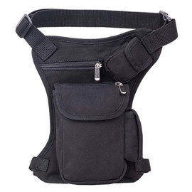 Xieben Canvas Outdoor Travel Waist Pack Thigh Bag for Men Women Tactical Military Motorcycle Bike Multi-Pocket Drop Leg Bags Pouch Packs