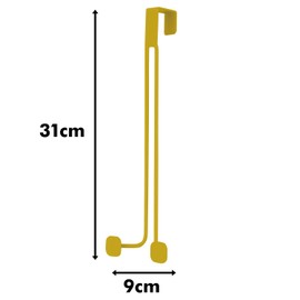 Toyo Case Hang Hook, Yellow, Width 3.5 x Depth 3.0 x Height 12.2 inches (9 x 7.5 x 31 cm), Storage Hook, Tool, Side Door, UZU FM2-HGL-MT