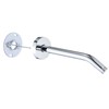RAINREVIVE 10 Inch Shower Arm with Flange and Stabilizer Bracket,