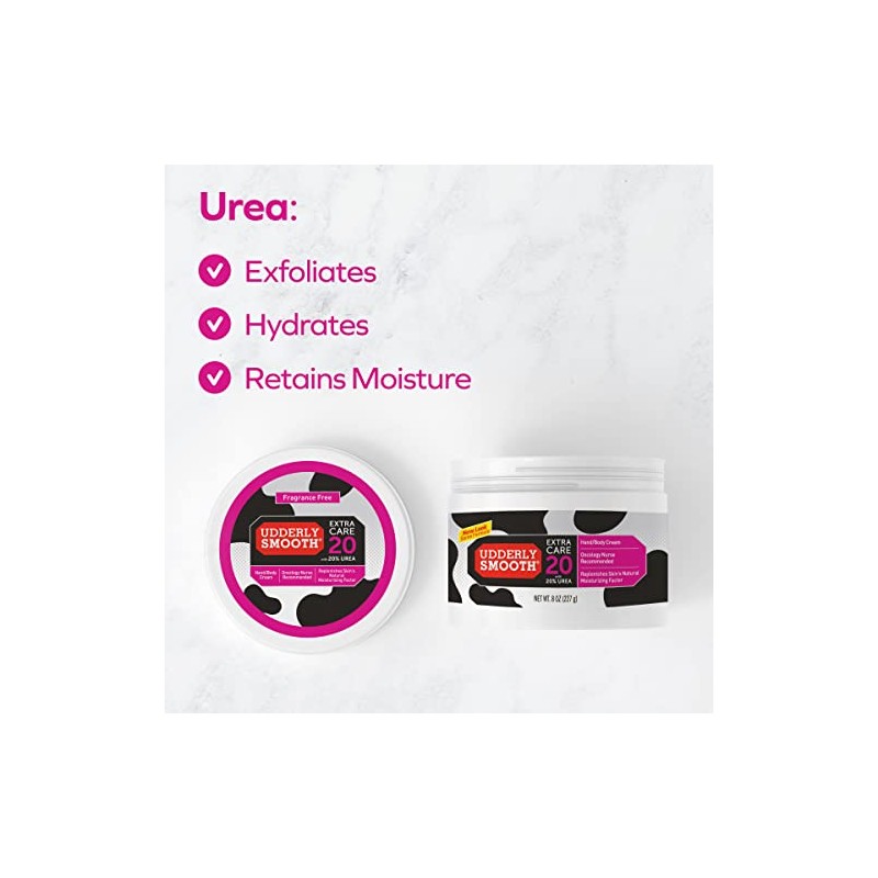 Udderly Smooth Extra Care Cream with 20% Urea, Replenishing, 8