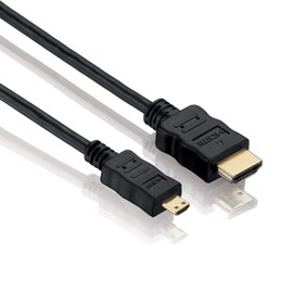 PerfectHD Micro HDMI Cable | 1 m | 4K Ultra HD 2160p | Full HD 1080p | High Speed Ethernet | 3D | ARC | Micro HDMI Male (Type D) to HDMI Male (Type A) | 1 Metre
